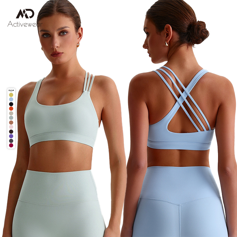 High-quality Sexy and Beautiful Back Yoga Bra Sports Bra Outdoor Running Quick-drying Breathable Fitness Vest Top