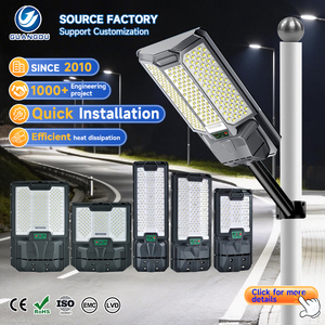 Lámpara Solar Exterior Impermeable IP67 de 400W 500W 800W 1000W 1500W, Farola Solar LED Integrada Todo en Uno de ABS - Product Image 1