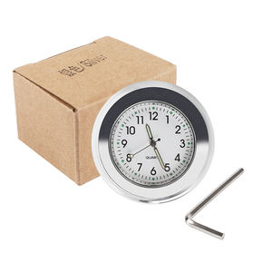 22-25mm Vélo <span class=keywords><strong>Guidon</strong></span> Horloge Argent Multifonction <span class=keywords><strong>Montre</strong></span> Lumineuse <span class=keywords><strong>pour</strong></span> Vélo Étanche Horloge - Product Image 4