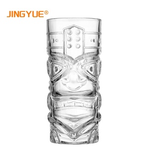 Vasos de cóctel de Estilo Hawaiano, vaso de cóctel <span class=keywords><strong>Tiki</strong></span> de cristal transparente único y creativo, 14oz, Bar moderno, 400ml - Product Image 6