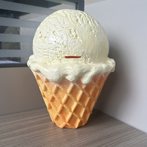 Ornement créatif en forme de cuillère à glace de 11 pouces, mignon, en PVC, pour ranger les pièces de monnaie, cadeau pour enfants, tirelire, modèle alimentaire de Noël - Product Image 6
