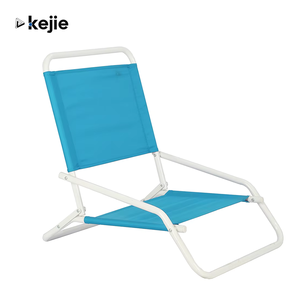 Kejie 19mm <b>Low</b> Seat <b>Folding</b> Portable Lightweight Steel Tube 600D Polyester Fishing Style Modern Fabric <b>Beach</b> Outdoor Furniture - Product Image 1