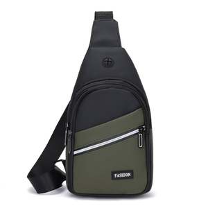 Bolsos Cruzados de Moda 2025, Gran Capacidad, Color Puro, Estilo Simple, Bolso de Pecho para Negocios, Impermeable, para Hombre - Product Image 2