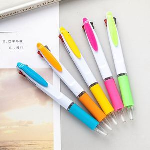 Wholesale Colorful <b>Retractable</b> Ballpoint <b>Pen</b> Soft Rubber Grip Click <b>Pen</b> for Office School Promotional Gift Custom Logo - Product Image 1