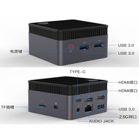 Mini PC de Escritorio Intel 12th Alder Lake N100 NUC HTPC, 12G DDR5, SSD M.2, WIFI, BT, Tarjeta TF, Doble HDI 4K 60Hz