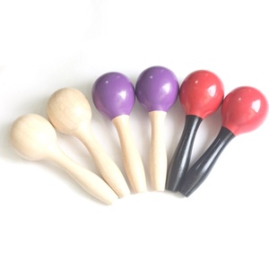 Wholesale Orff Percussion <b>Instrument</b> Wooden Maracas Children Rhythm <b>Musical</b> <b>Instrument</b> Rattles Toy for Kids Entertainment - Product Image 2