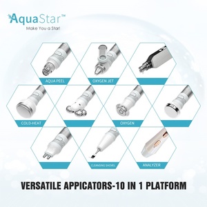 Equipo de Belleza Aqua Star, Masajeador de Microdermoabrasión, Martillo de Hielo para la Piel, OEM ODM, Máquina Facial 10 en 1 para el Cuidado de la Piel con Oxígeno Hidra - Product Image 5