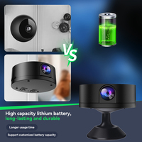 Mini caméra IP WiFi HD Vision nocturne sans fil Intelligent Pocket Security Lip Sync Surveillance à distance Imagerie CMOS