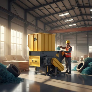 Trituradora Industrial de un Solo Eje con Empujador Hidráulico para Gran Volumen de Residuos de Plástico, Barriles, Películas <span class=keywords><strong>y</strong></span> Pacas - Product Image 4