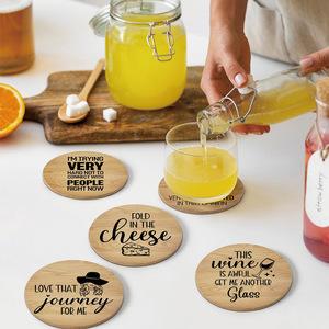 Posavasos <span class=keywords><strong>de</strong></span> Madera Aislantes, Juego <span class=keywords><strong>de</strong></span> 6 Piezas, Impresión UV, Decoración <span class=keywords><strong>para</strong></span> Oficina, Fiestas, <span class=keywords><strong>Mesa</strong></span> <span class=keywords><strong>de</strong></span> Café, Personalizables, Retro, <span class=keywords><strong>de</strong></span> <span class=keywords><strong>Corcho</strong></span> - Product Image 1