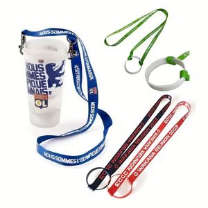 Cordones de Silicona Personalizados de Fábrica, Portavasos Coloridos para Botellas de Agua para Exteriores con Logotipo - Product Image 1