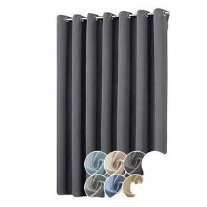 <span class=keywords><strong>ZUCCHI</strong></span> Rideau occultant à œillets 100% Polyester, style américain, prêt à poser, économique, pour chambre, salon, hôtel, vente en gros - Product Image 1