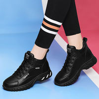 Kadınlar ve bayanlar için kore tarzı spor ayakkabı sıcak pamuk peluş astarı kış Sneakers