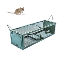 Piège à rats en métal à double porte, capture vivante, respectueux de l'environnement, pour la maison et le périmètre