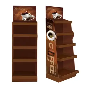 Support Customization Retail Store Promotion Paper Snack Food Display Racks Chocolate Display Floor Stand