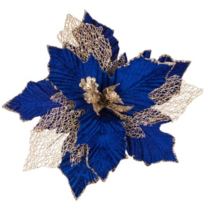Têtes de fleurs artificielles, 50 pièces, fausses fleurs, pour noël, vente en gros - Product Image 1