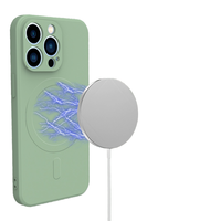 Étui de téléphone portable magnétique sans fil en silicone liquide de haute qualité avec protection d'appareil photo pour iPhone 17 16 15 14 13