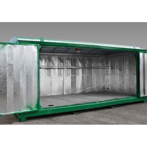 Armoire de rangement mobile de laboratoire en acier, design industriel, pour usage scolaire et hospitalier, avec roulettes et étagères internes - Product Image 3