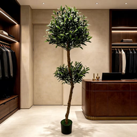 170cm Geburtstagsdekoration Künstliche Olivenbäume Grüne Kunstpflanze Bonsai-Topf Event Party Weihnachten Hochzeit Blumenarrangements