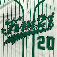 Tenue de baseball d'été unisexe pour adulte, personnalisable, 100 % polyester, impression par transfert thermique, respirante, séchage rapide, marque Hongtu
