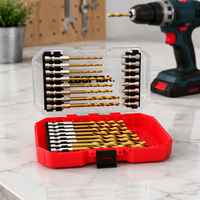 Jeu de 24 embouts de visseuse à percussion HSS en titane, jeu d'embouts de tournevis en acier S2, embouts hexagonaux 1/4, accessoires pour outils électriques
