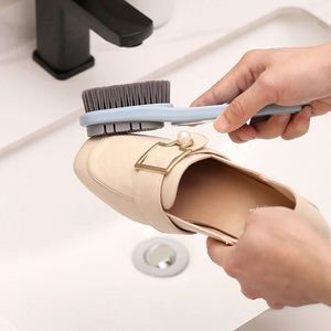 Double-sided <b>Silicone</b> Shoe Brush Soft Bristles Eco-Friendly Durable Grip Handle Waterproof Dirt Removal Cleaning <b>Tool</b> - Product Image 4