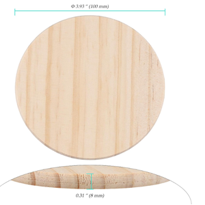 Tranches de bois naturel vierges en forme d'hexagone pour l'artisanat, kit de dessous de verre, modèles architecturaux DIY, dessin, peinture, gravure sur bois - Product Image 6