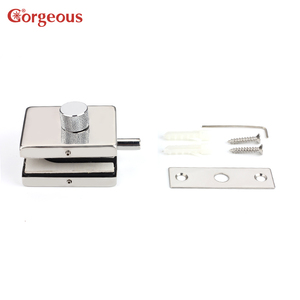 Cerradura metálica <span class=keywords><strong>sin</strong></span> <span class=keywords><strong>llave</strong></span> <span class=keywords><strong>para</strong></span> puerta de vidrio, plegable, <span class=keywords><strong>para</strong></span> suelo, <span class=keywords><strong>sin</strong></span> marco, <span class=keywords><strong>para</strong></span> puerta pivotante de vidrio, con barandilla de seguridad, fácil de instalar (DIY) - Product Image 6