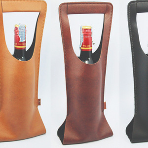 Sacs cadeaux pour vin, sacs d'emballage haut de gamme pour vin, sacs de rangement en cuir pour vin pour hôtels et restaurants - Product Image 1