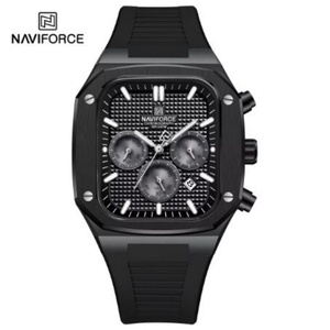 นาฬิกา NAVIFORCE 8037 พร้อมส่ง แฟชั่นสุดฮิต ดีไซน์หรูหรา ขายดีที่สุด นาฬิกาควอตซ์ผู้ชาย สายซิลิโคน - Product Image 2