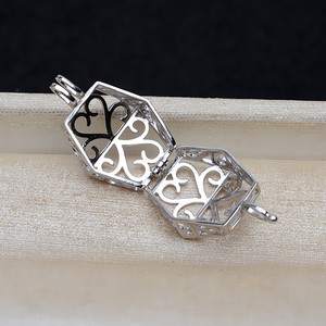 Pendentif pour sac à main en argent S925, style européen et américain, plateau vide DIY pour perles non perforées 9-10 mm 4816 - Product Image 5