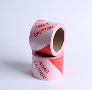 Disposable Environment Friendly <b>White</b> Red Danger Non-Adhesive Safety <b>Tape</b> - Product Image 2