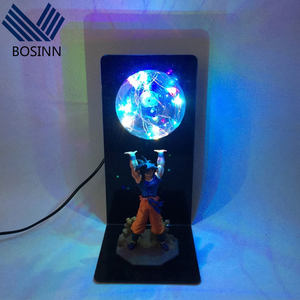 Lâmpada de led dragon ball, bombas de força goku, iluminação criativa, para crianças, dbz