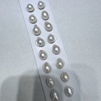 Perles de culture d'eau douce baroques blanches Edison de 11-12 mm, forme naturelle, lustre élevé, demi-trou de 0,9 mm, pour bijoux