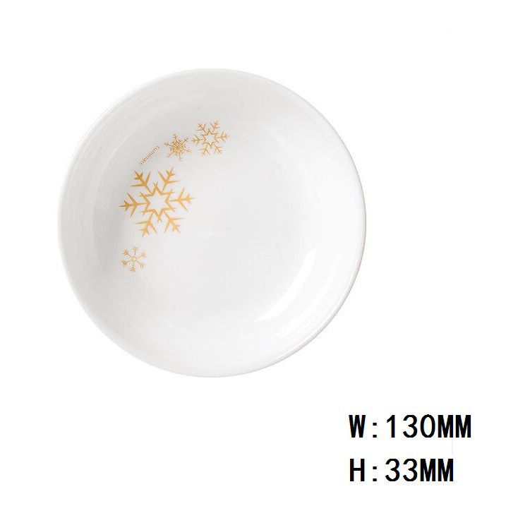 P3745 assiette creuse flocon de neige dewali 13cm