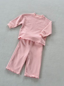 Set RTS Autunno Inverno per <span class=keywords><strong>Bambina</strong></span> con Felpa Monogrammata e <span class=keywords><strong>Pantaloni</strong></span> in Spugna Francese, Abbigliamento Casual per Bambine - Product Image 2