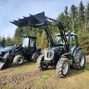 2024 nuova azienda agricola 80hp 90hp 100hp trattore a ruote motrici mini trattore fornitore agricolo trattore