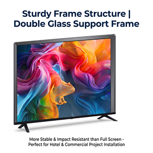 Téléviseur intelligent OEM ODM <span class=keywords><strong>32</strong></span> 43 50 55 60 65 70 75 85 pouces LED/OLED HDTV 50 pouces 4K HDR <span class=keywords><strong>QLED</strong></span> verre trempé Android TV - Product Image 1
