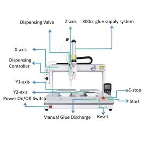 Máy tính để bàn tự động pha chế <span class=keywords><strong>Machine</strong></span>-300ML Silicone dính PCB, Chip Máy tính để bàn tự động Máy phân phối - Product Image 2