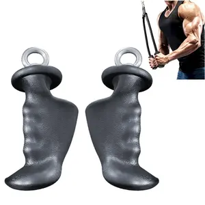 Cable Machine Attachments Pull Down bars with Anti-Slippery TPE Grip for Activating More Muscle
