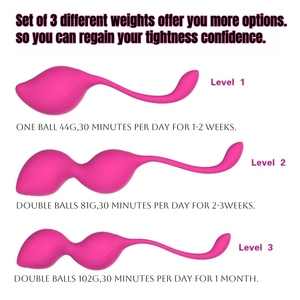 Palla vibrante Kegel per donne, allenatore del pavimento pelvico, palla <span class=keywords><strong>Ben</strong></span> <span class=keywords><strong>Wa</strong></span> in silicone, ricaricabile tramite USB, impermeabile IPX7 - Product Image 5