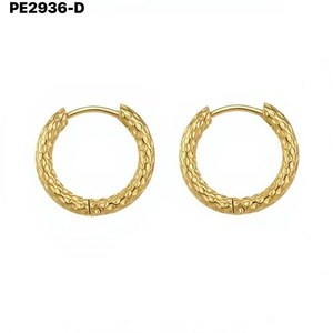 Pendientes de Aro de Moda 2.5*14, Modelo PE2936 para Mujer, Joyería de Alta Calidad - Product Image 2