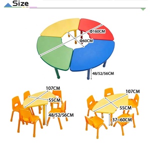 Trẻ Em Bộ Đồ Nội Thất Bằng Gỗ Mẫu Giáo Trẻ Em Của Bàn Và Ghế <span class=keywords><strong>S</strong></span> Trẻ Em Thông Minh Bảng 48 Vòng Mầm Non Bảng - Product Image 2