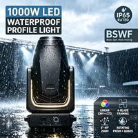 Projecteur LED professionnel 1000W à tête mobile, étanche IP65, avec mélange de couleurs CMY CTO pour éclairage de scène, concerts, théâtres et événements