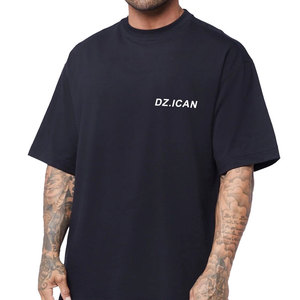 เสื้อยืดพรีเมียมผ้าฝ้าย 100% สตรีทแวร์สำหรับผู้ชาย ทรงหนา พิมพ์โลโก้ตามสั่ง ไหล่ตก ทรงโอเวอร์ไซส์สุดหรูสำหรับผู้ชาย - Product Image 1