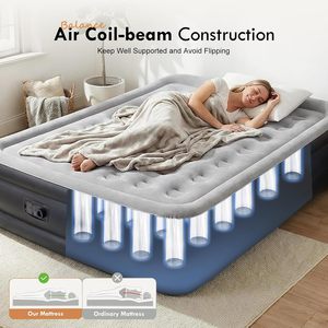 Inflatable <b>Mattress</b> with Pump Rest Outdoor Indoor Folding <b>Mattress</b> for Camping Air Bed Inflatable <b>Mattress</b> - Product Image 5