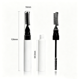 Contenants de gel à sourcils cosmétiques vides personnalisables de 10 g, blanc, bleu, rose, <span class=keywords><strong>tubes</strong></span> de mascara à sourcils mats à double extrémité - Product Image 6