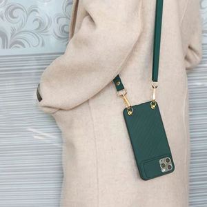 Laudtec bandoulière bandoulière couverture de téléphone lanière lentille coulissante caméra protéger coque de téléphone pour téléphone 13 Pro Max 7 8 Plus - Product Image 1