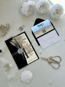 Invitaciones acrílicas con espejo plateado elegante <span class=keywords><strong>de</strong></span> lujo con sobres <span class=keywords><strong>de</strong></span> <span class=keywords><strong>boda</strong></span> negros, Invitaciones <span class=keywords><strong>De</strong></span> <span class=keywords><strong>Boda</strong></span> - Product Image 2