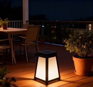 Lampe solaire de jardin LED portable en acier inoxydable WOSEN pour une utilisation en extérieur et en intérieur, éclairage nocturne décoratif, lampe solaire - Product Image 5